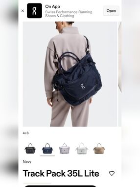 On Running Track Pack 35L Lite Backpack - Navy